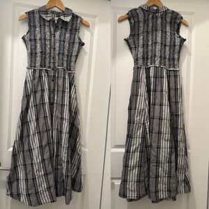 Maeve Anthropologie sleeveless Button Front Dress Midi Size XS